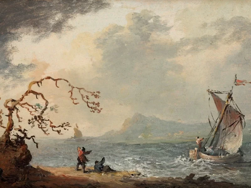 1722-Johann Christian Brand - Paesaggio marino - Österreichische Galerie Belvedere, Vienna